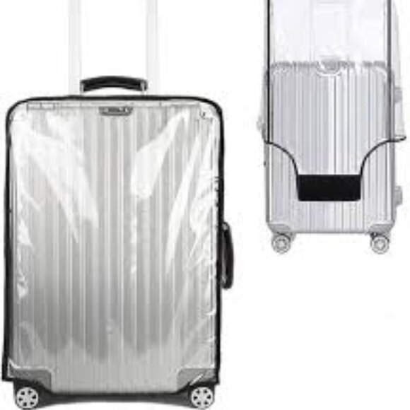 Luggage Protector / Suitcase Cover / Clear PVC / Waterproof -NWT- 24" - Picture 1 of 8